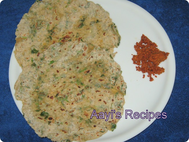 moong dal-methi paratha