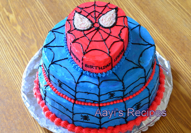 Spiderman birthday cake-mncb.edu.vn