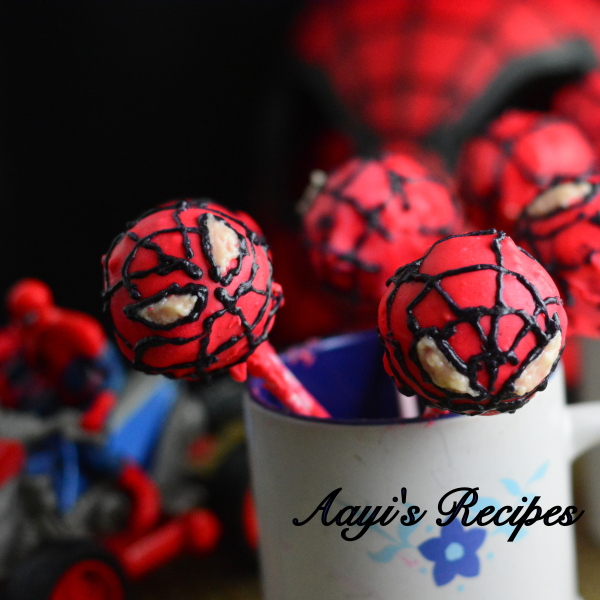 Spiderman Cake Pops