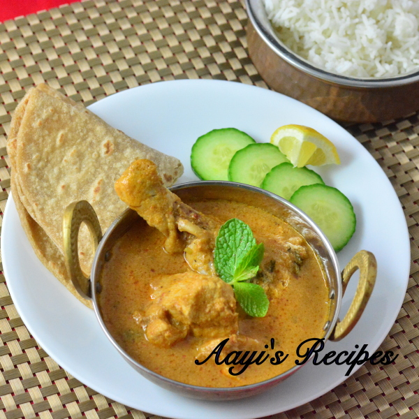 Chicken gravy with mint